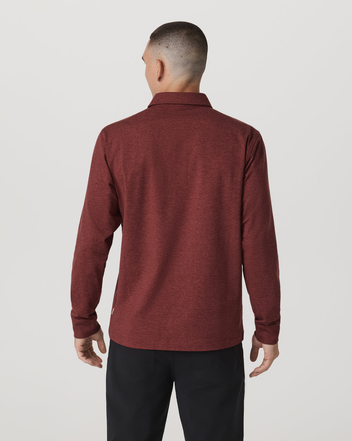 Men Vuori Men's Long Sleeve Coronado Rugby Spiced Apple Heather