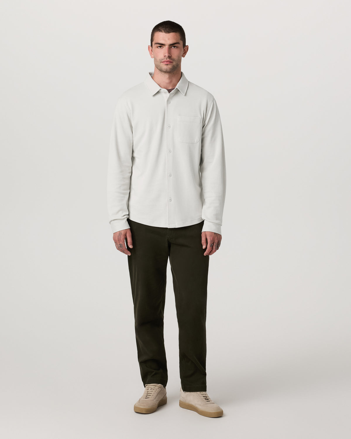 Men Vuori Jeffreys Overshirt Men's Winter Grey Heather Shirt