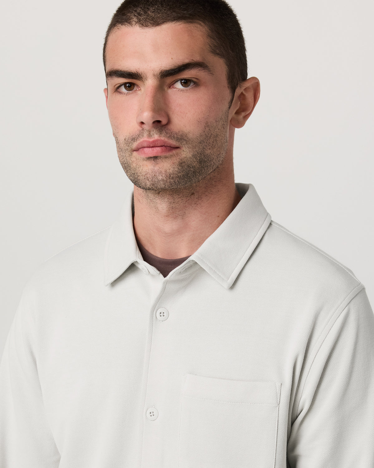 Men Vuori Jeffreys Overshirt Men's Winter Grey Heather Shirt