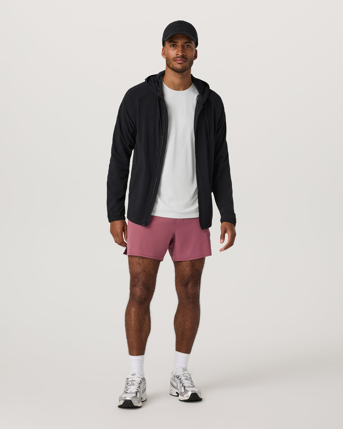 Men Vuori Men's Long Sleeve Clearview Seamless Tee Frost Grey Shirt