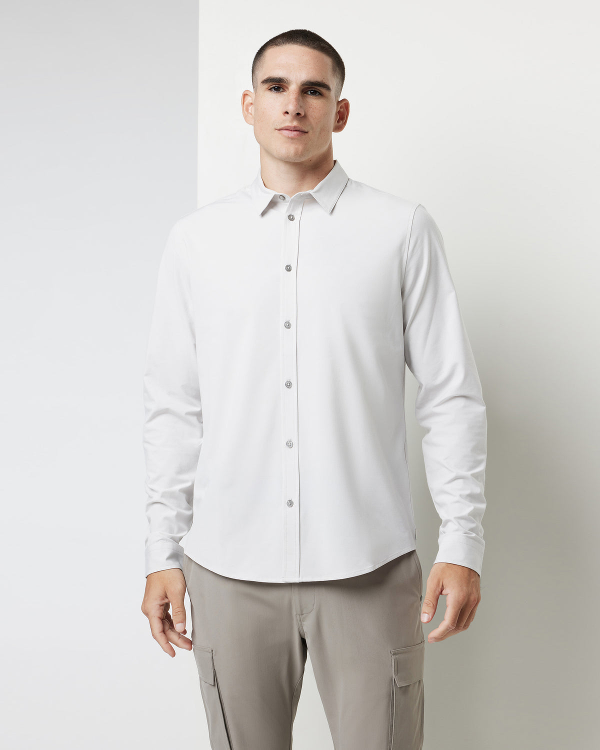 Men Vuori Long Sleeve Bridge Button Down Men's Salt Shirt