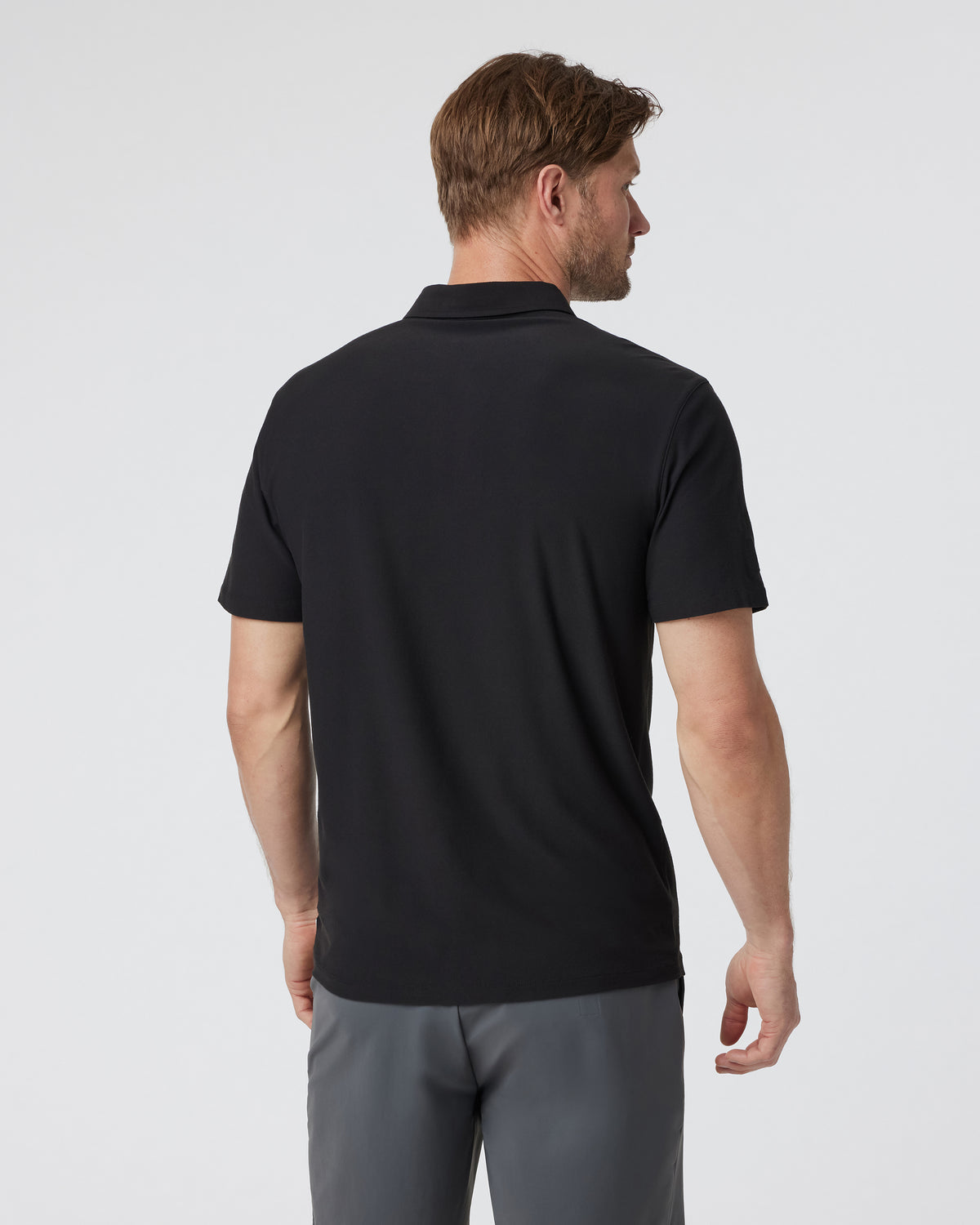 Men Vuori Strato Tech Polo Men's Black Polo Shirt