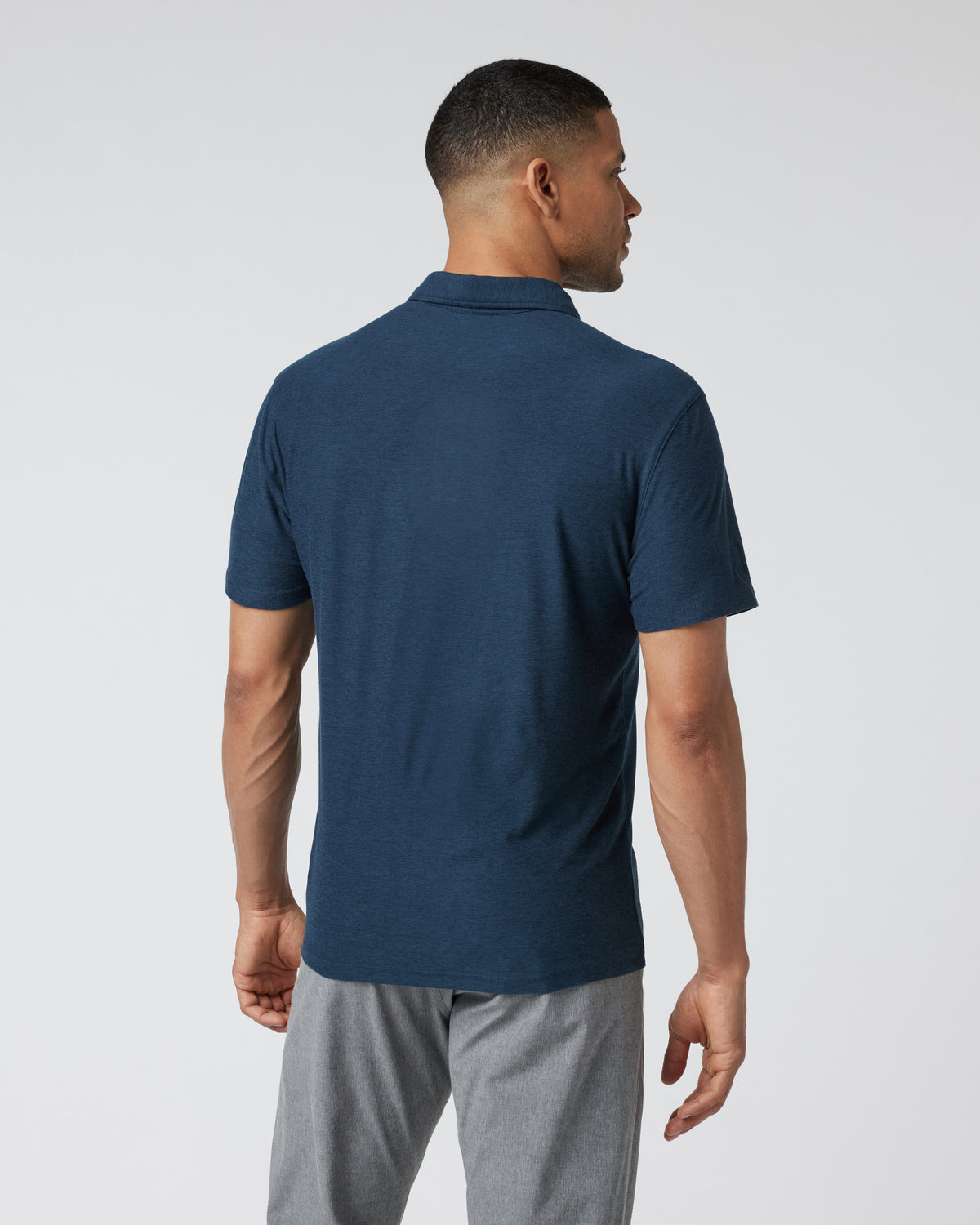 Men Vuori Strato Tech Polo Men's Navy Heather Polo