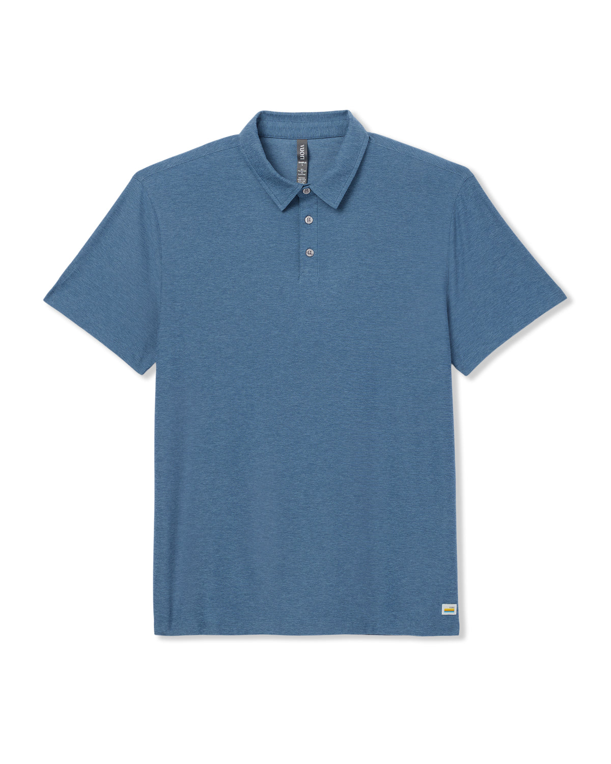 Men Vuori Strato Tech Polo Men's Pool Blue Heather Polo