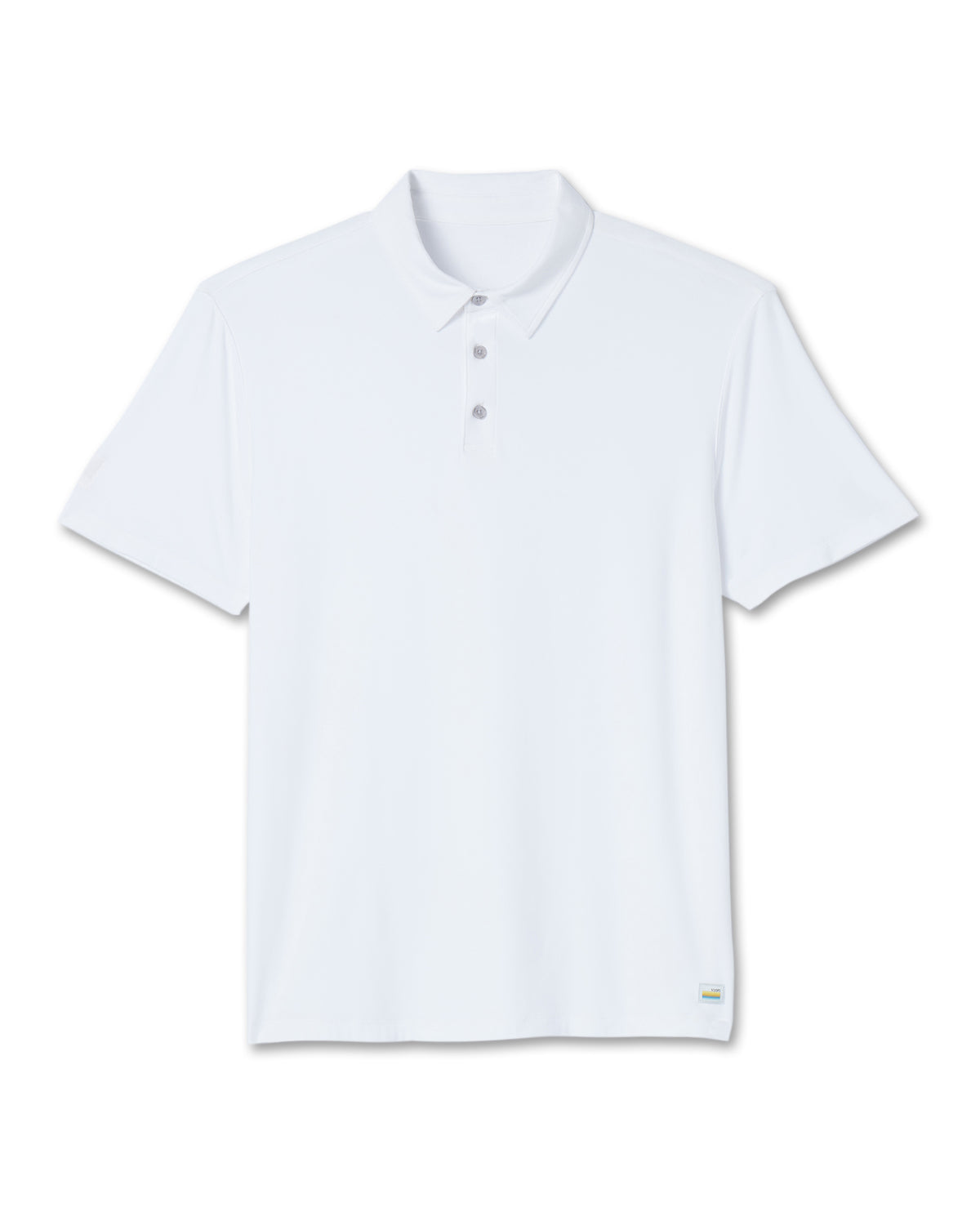 Men Vuori Strato Tech Polo Men's White Athletic Polo