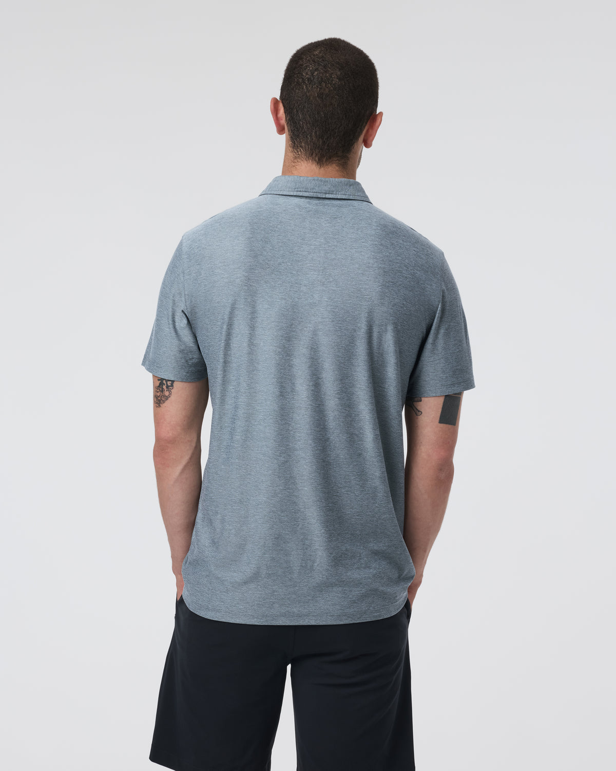 Men Vuori Strato Tech Polo Men's Mist Heather Polo