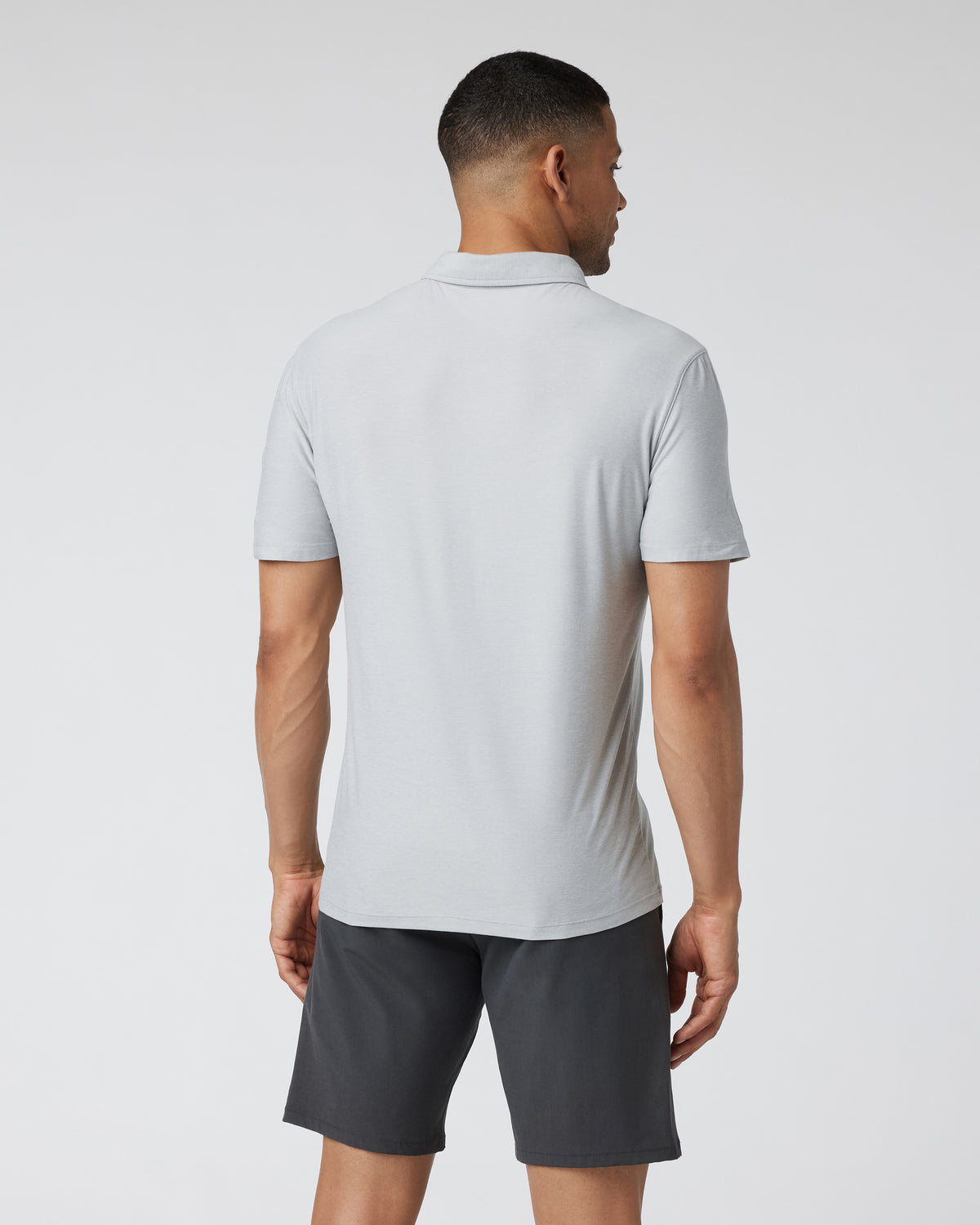 Men Vuori Strato Tech Polo Platinum Heather
