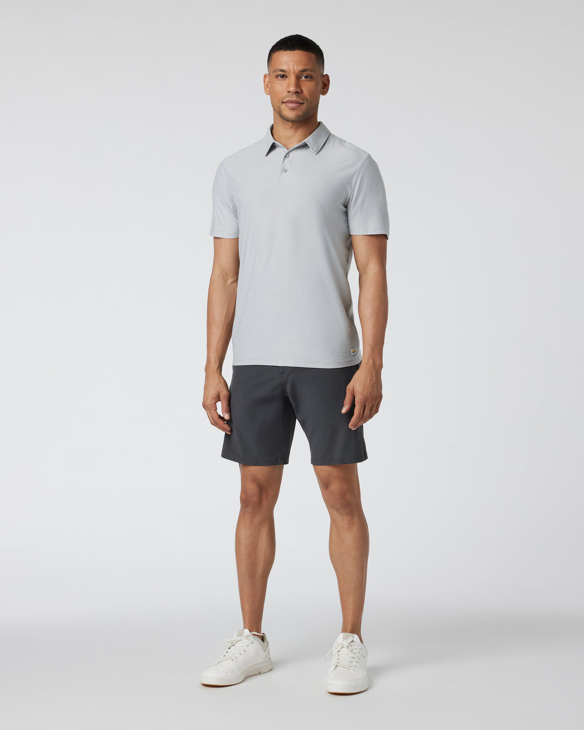 Men Vuori Strato Tech Polo Platinum Heather