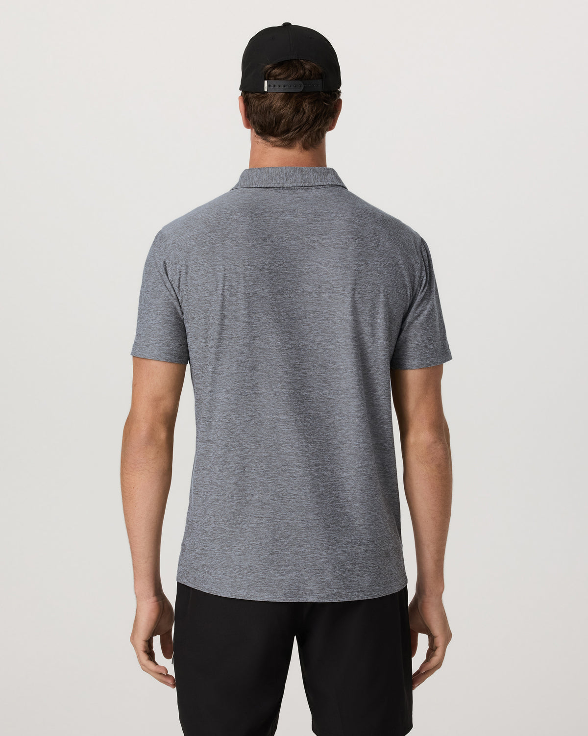 Men Vuori Strato Tech Polo Men's Heather Grey Polo Shirt