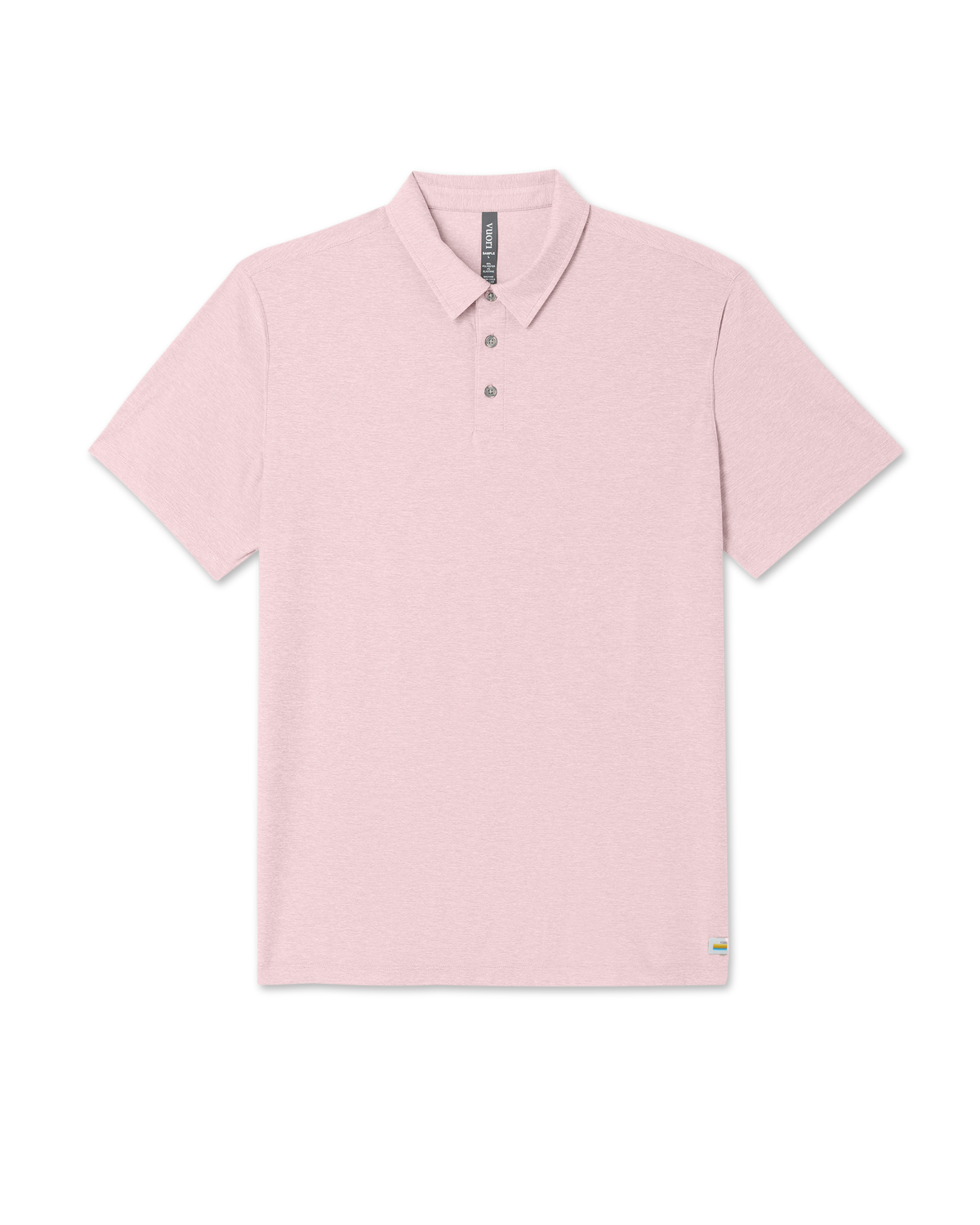 Men Vuori Strato Tech Polo Men's Faded Rose Heather Polo Shirt