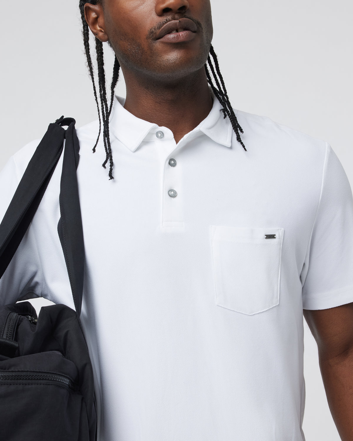Men Vuori Ace Polo Men's White Polo Shirt