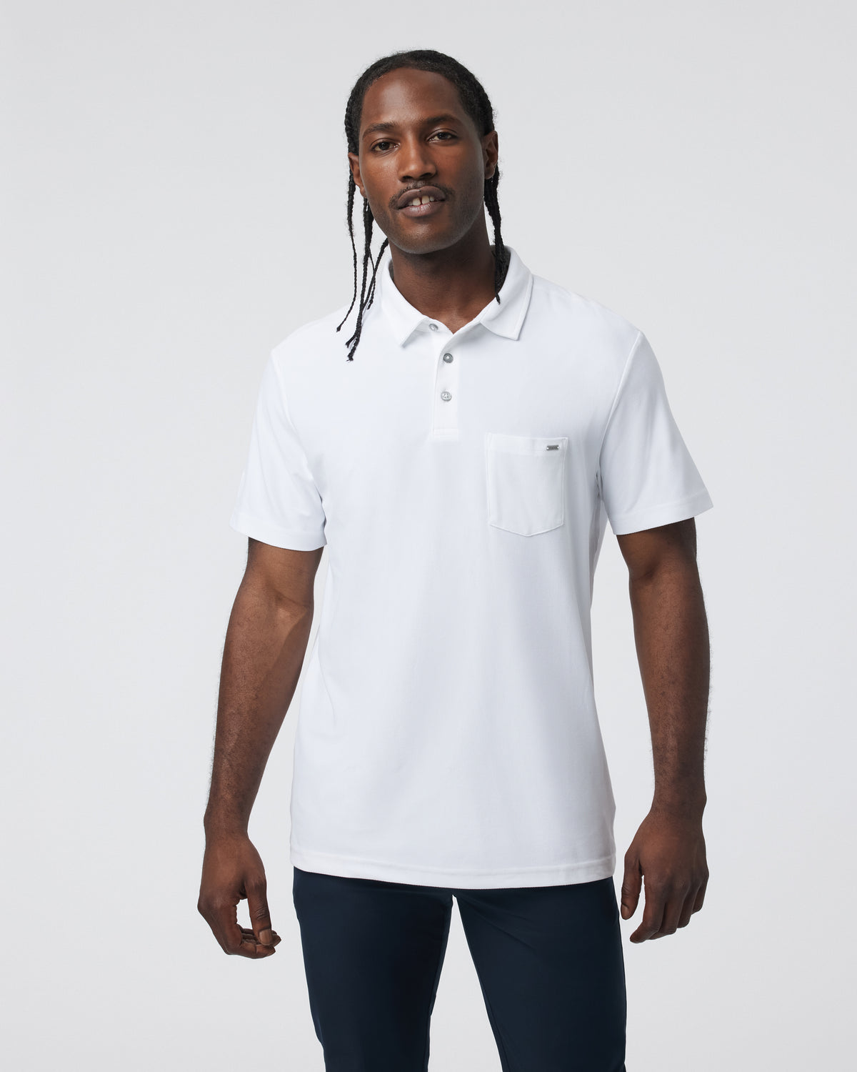 Men Vuori Ace Polo Men's White Polo Shirt