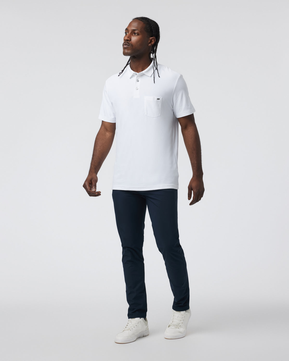 Men Vuori Ace Polo Men's White Polo Shirt