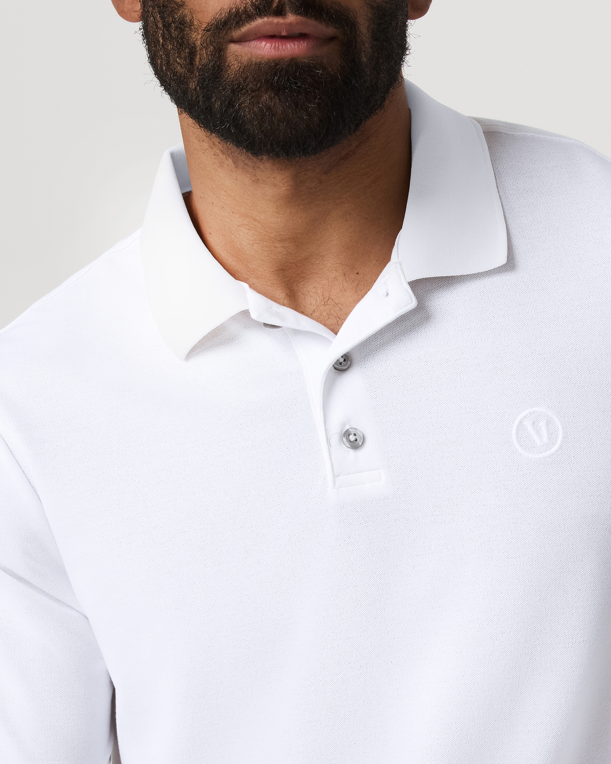 Men Vuori Men's Short Sleeve Gamepoint Polo 2.0 White - Non Tipped