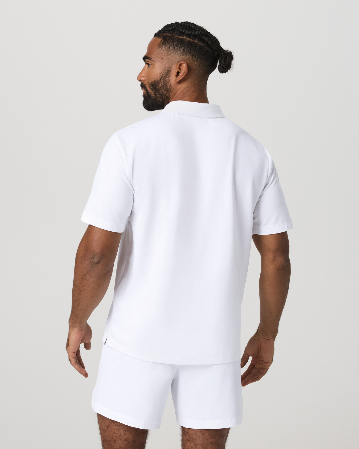 Men Vuori Men's Short Sleeve Gamepoint Polo 2.0 White - Non Tipped