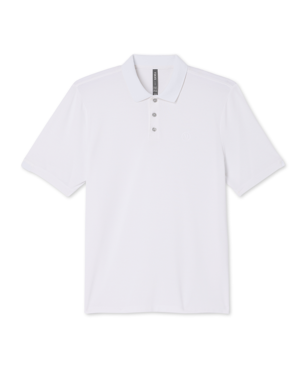 Men Vuori Men's Short Sleeve Gamepoint Polo 2.0 White - Non Tipped