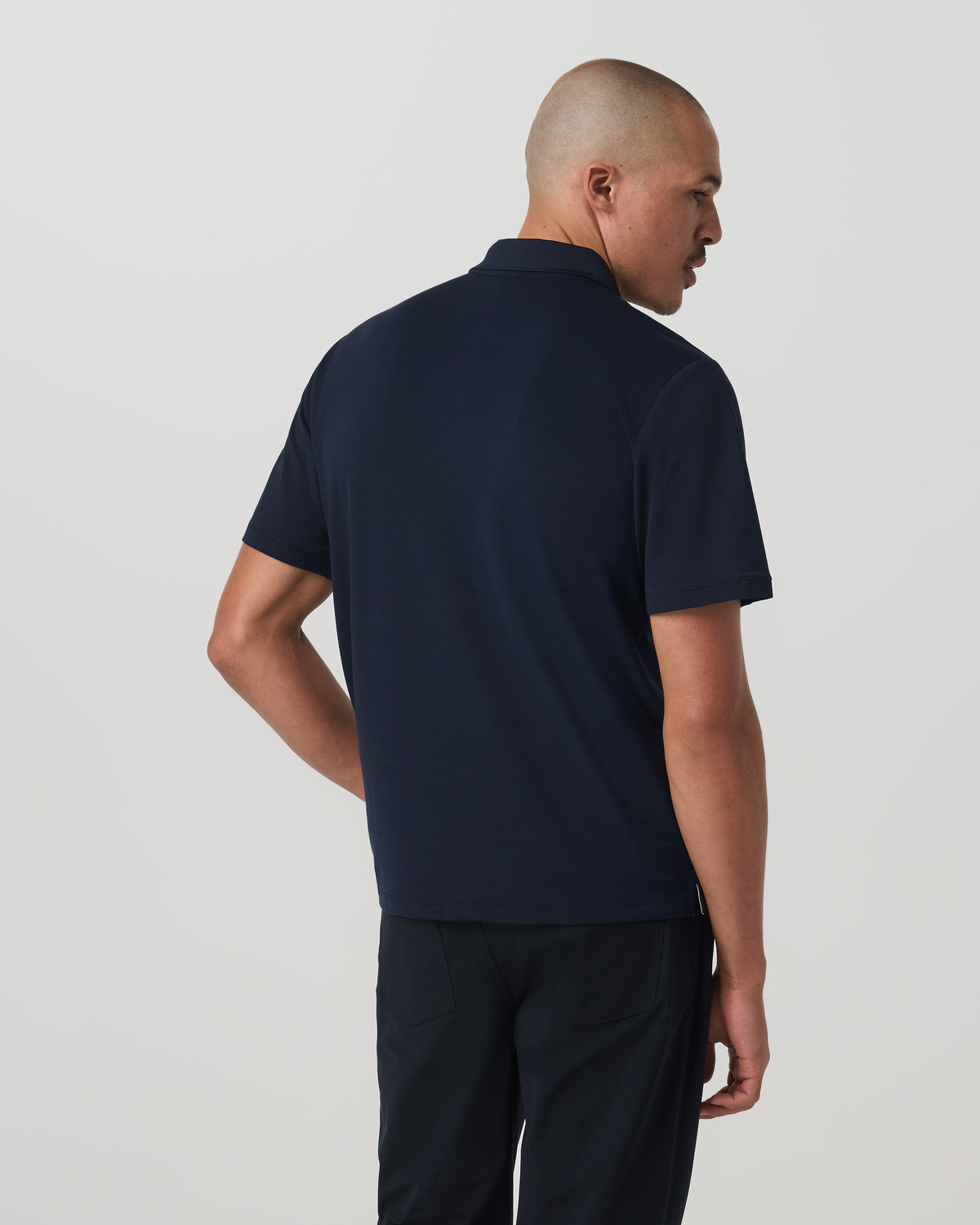 Men Vuori Men's Short Sleeve Gamepoint Polo 2.0 Ink - Non Tipped