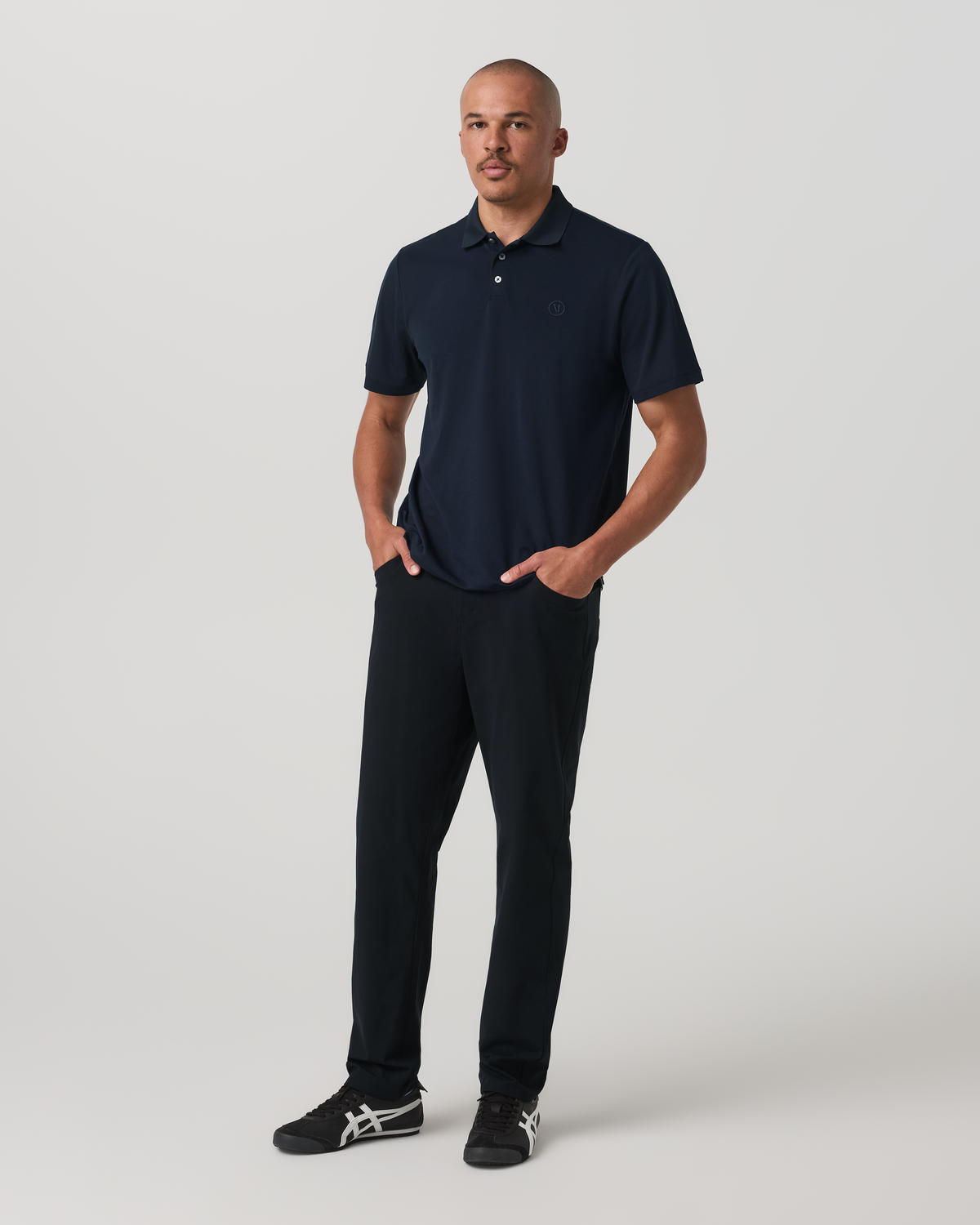 Men Vuori Men's Short Sleeve Gamepoint Polo 2.0 Ink - Non Tipped