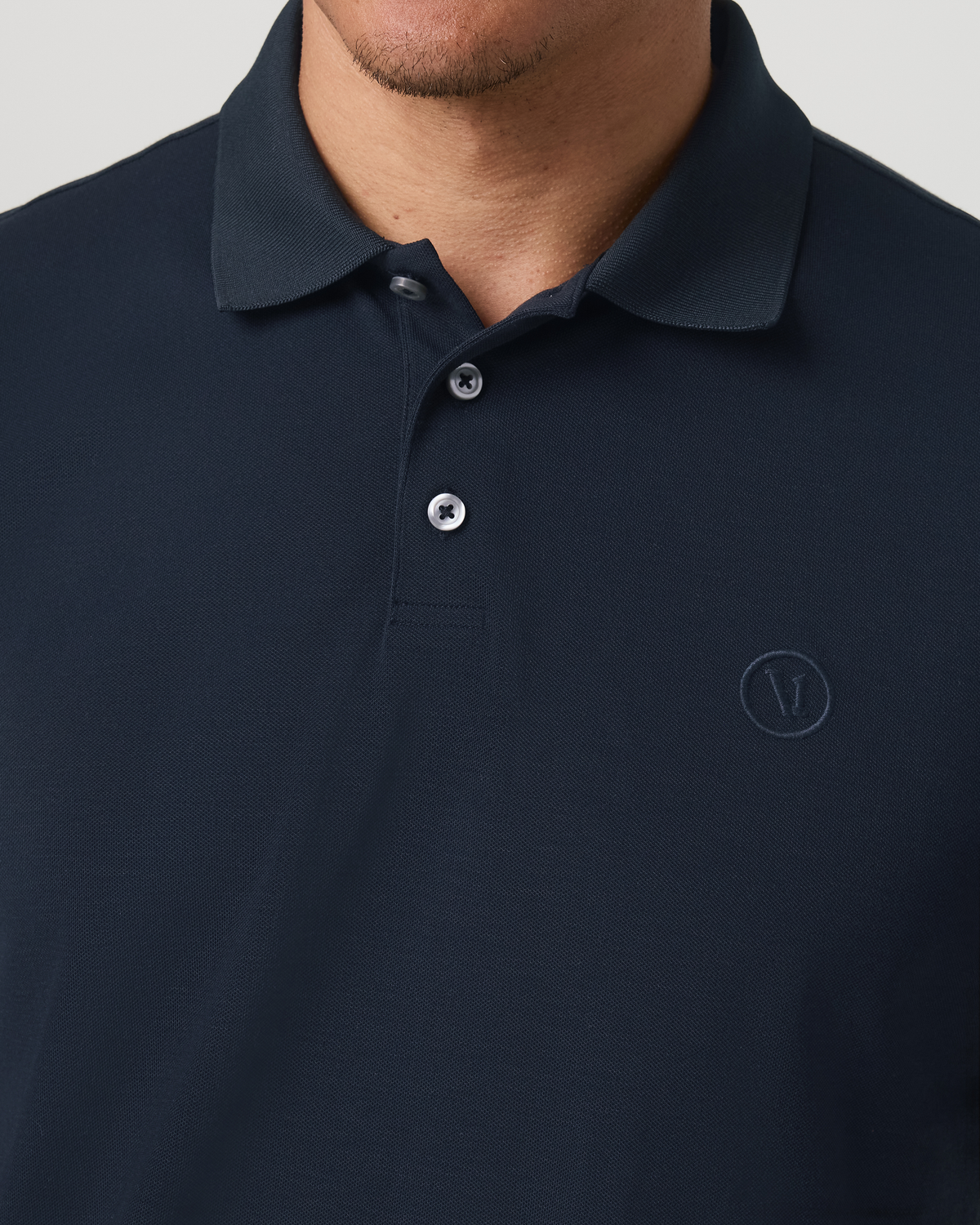 Men Vuori Men's Short Sleeve Gamepoint Polo 2.0 Ink - Non Tipped