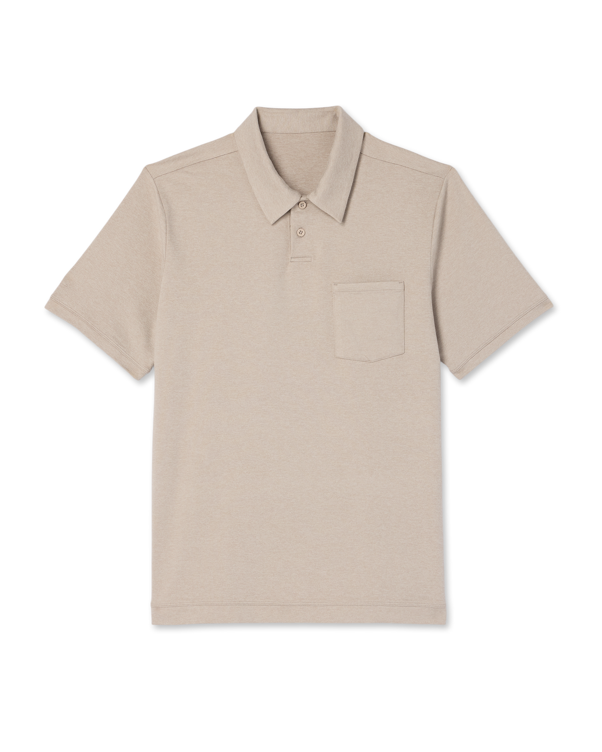 Men Vuori Short Sleeve Ponto Performance Polo Dark Salt Heather