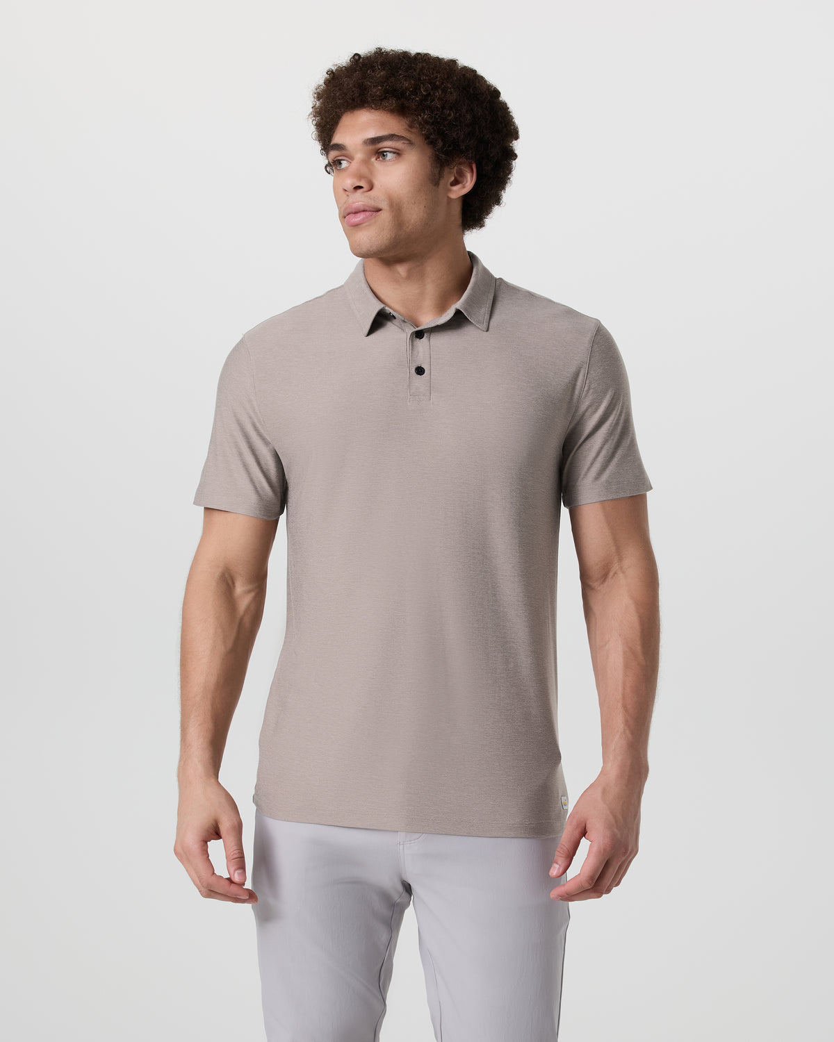 Men Vuori Strato Tech Polo Men's Mocha Heather Polo