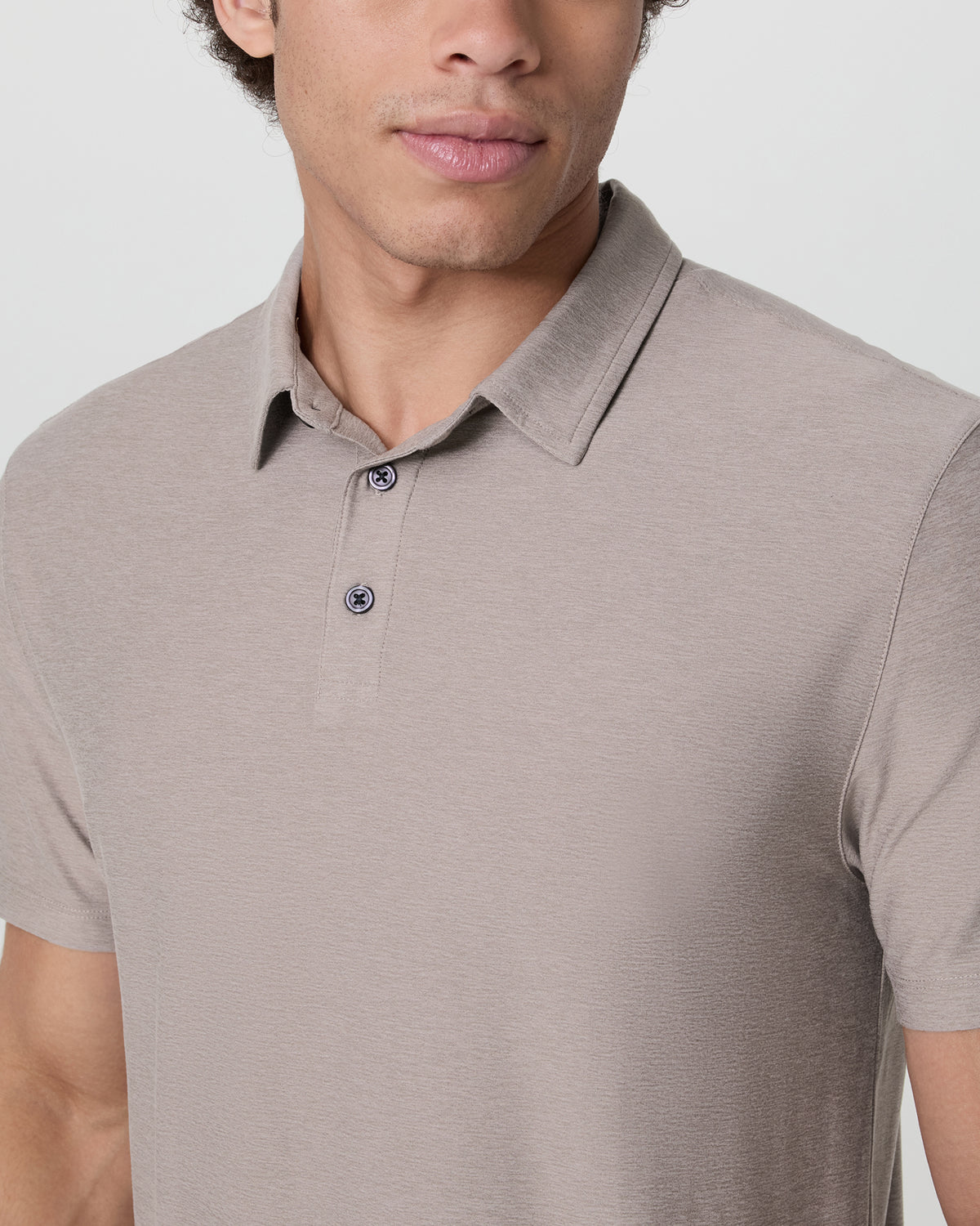 Men Vuori Strato Tech Polo Men's Mocha Heather Polo