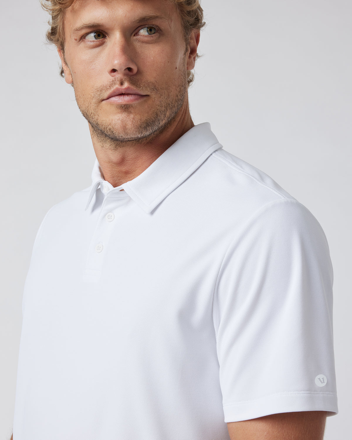 Men Vuori Gamepoint Polo Men's White Tennis Shirt