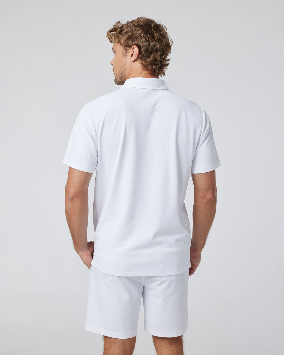 Men Vuori Gamepoint Polo Men's White Tennis Shirt