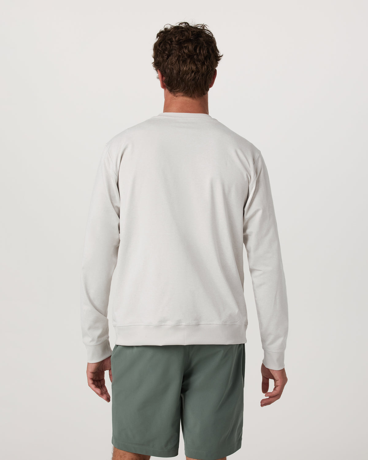 Men Vuori Men's Long Sleeve Coronado Henley - Relaxed Salt Heather