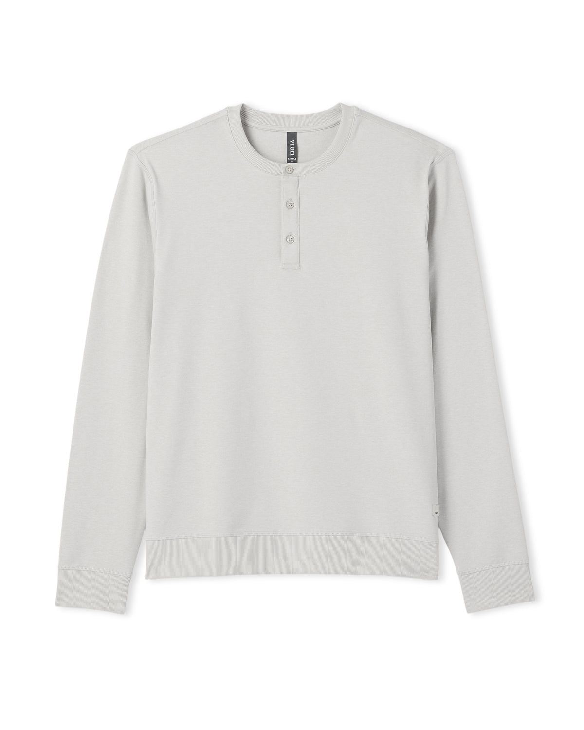 Men Vuori Men's Long Sleeve Coronado Henley - Relaxed Salt Heather