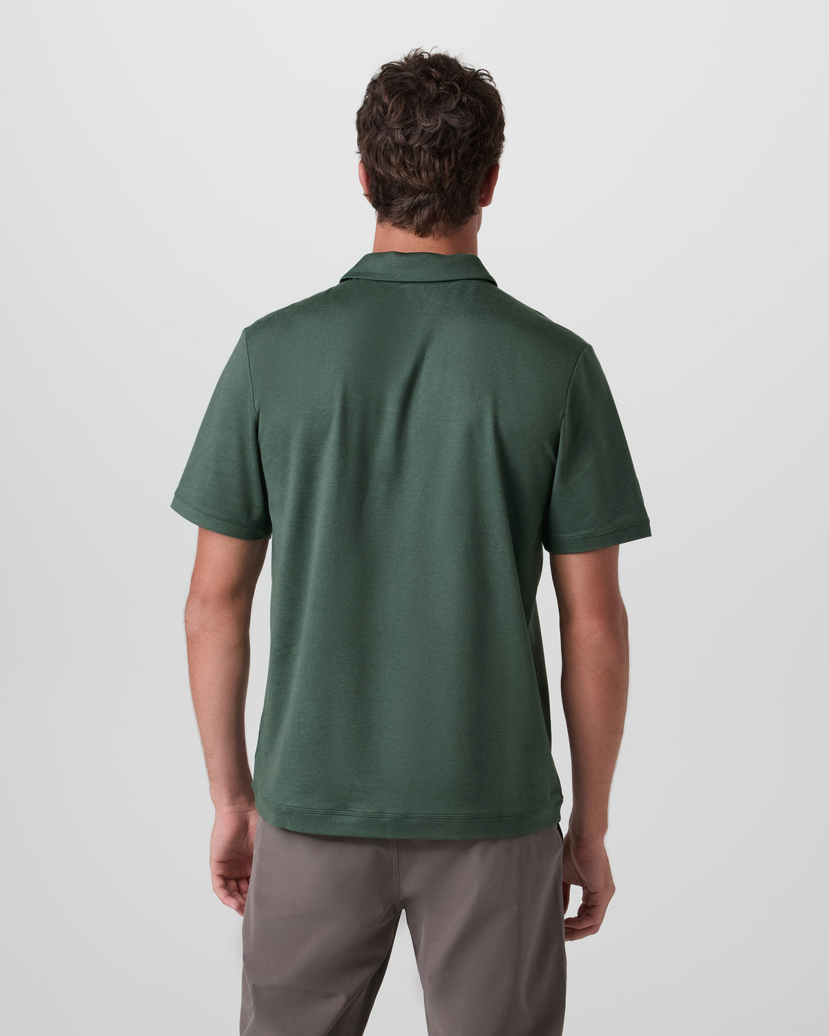 Men Vuori Short Sleeve Ponto Performance Polo Marsh Heather