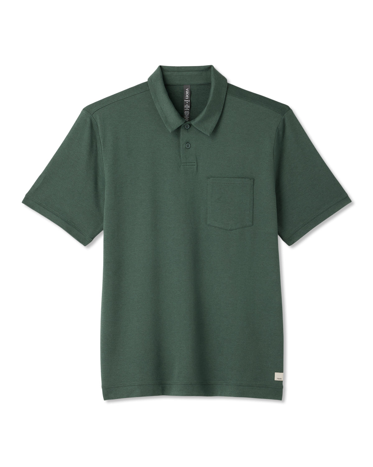 Men Vuori Short Sleeve Ponto Performance Polo Marsh Heather