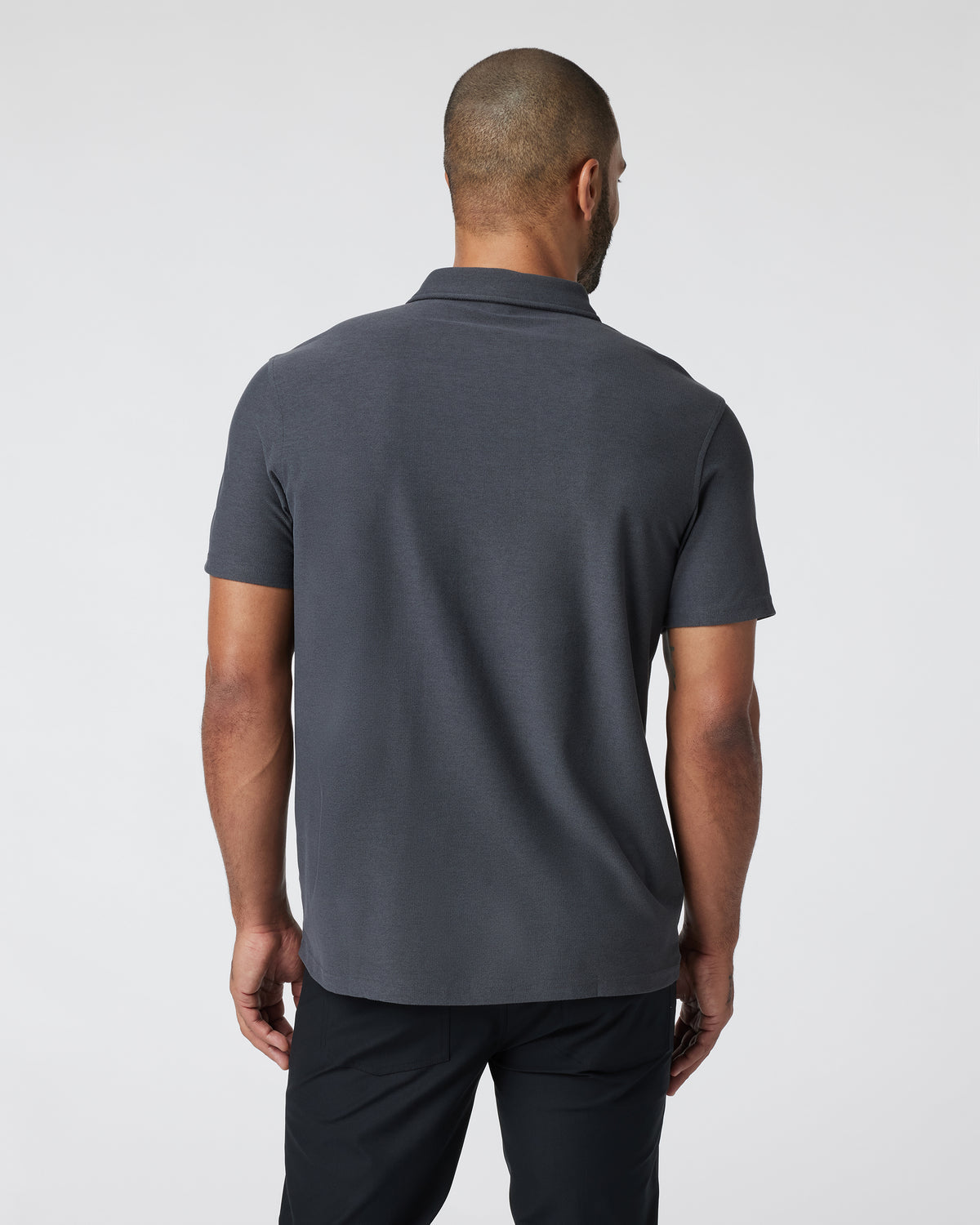 Men Vuori Short Sleeve Ace Button Down Men's Charcoal Shirt