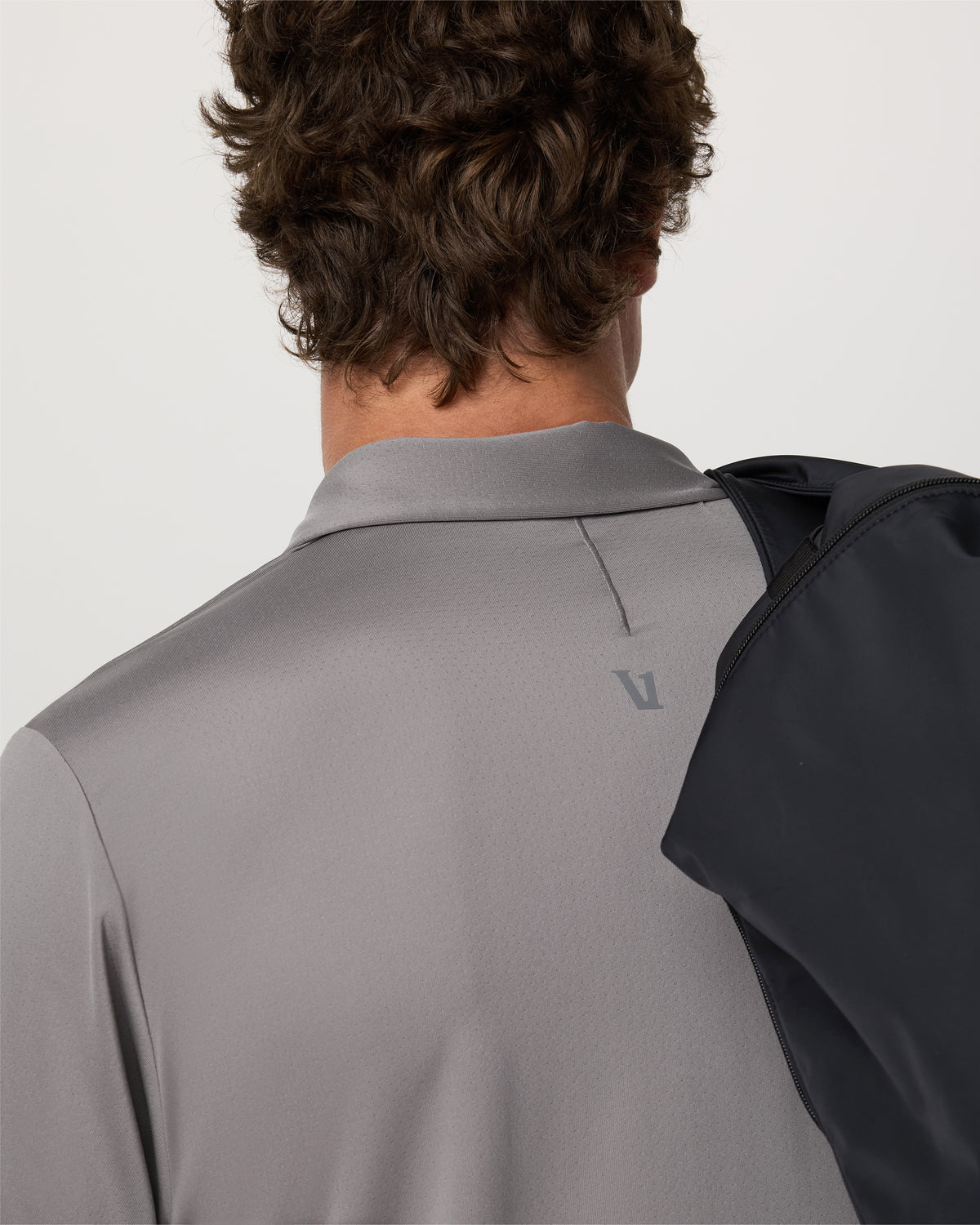 Men Vuori Short Sleeve Viewpoint Polo 2.0 Men's Cavern Grey Shirt