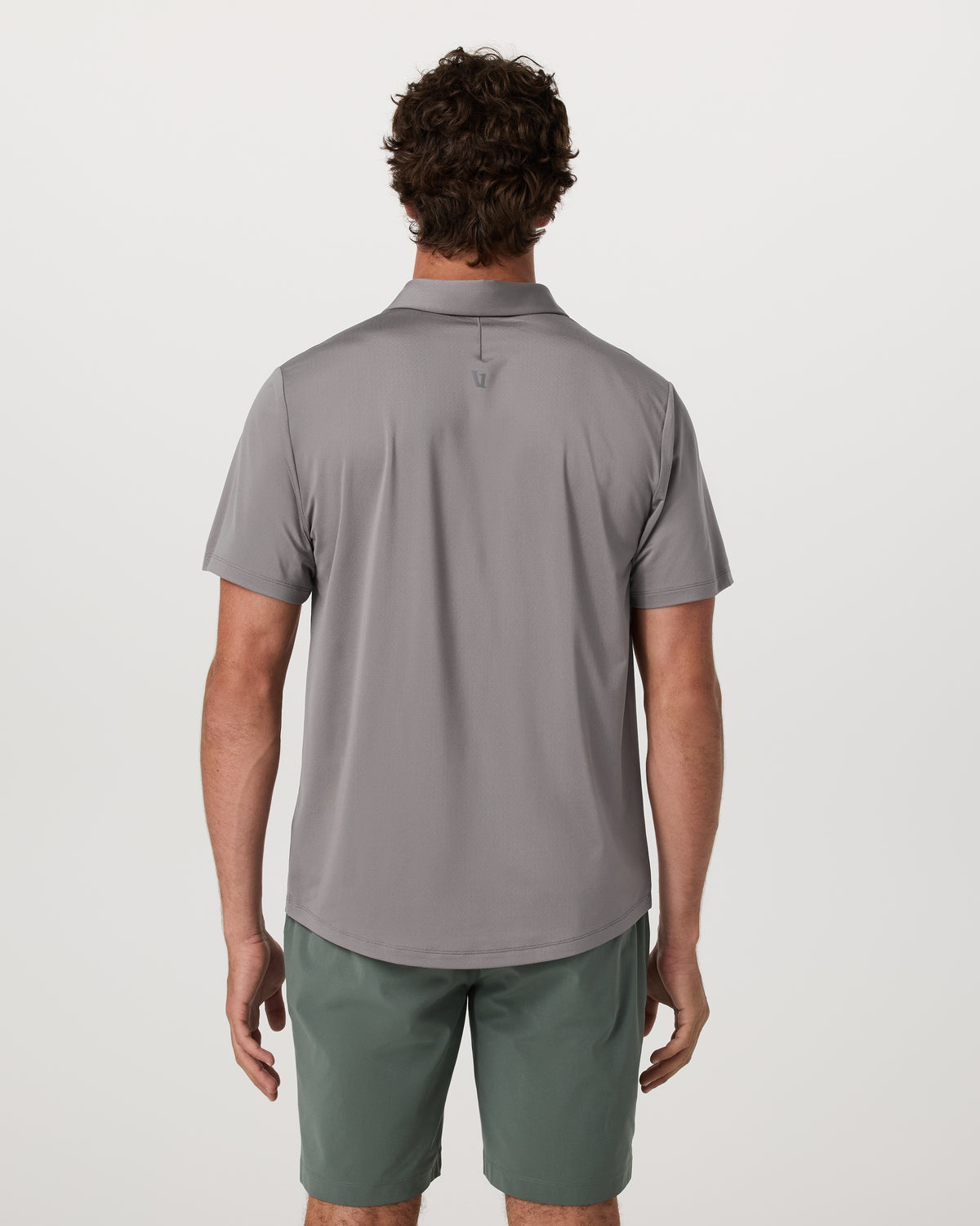 Men Vuori Short Sleeve Viewpoint Polo 2.0 Men's Cavern Grey Shirt