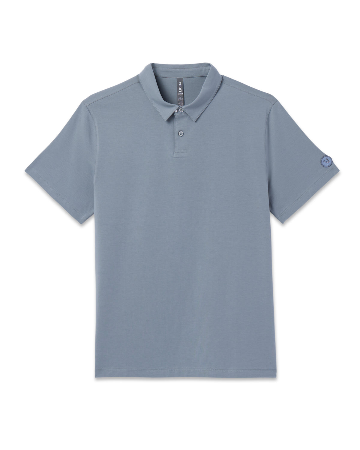 Men Vuori Short Sleeve Feather Polo Dusty Blue