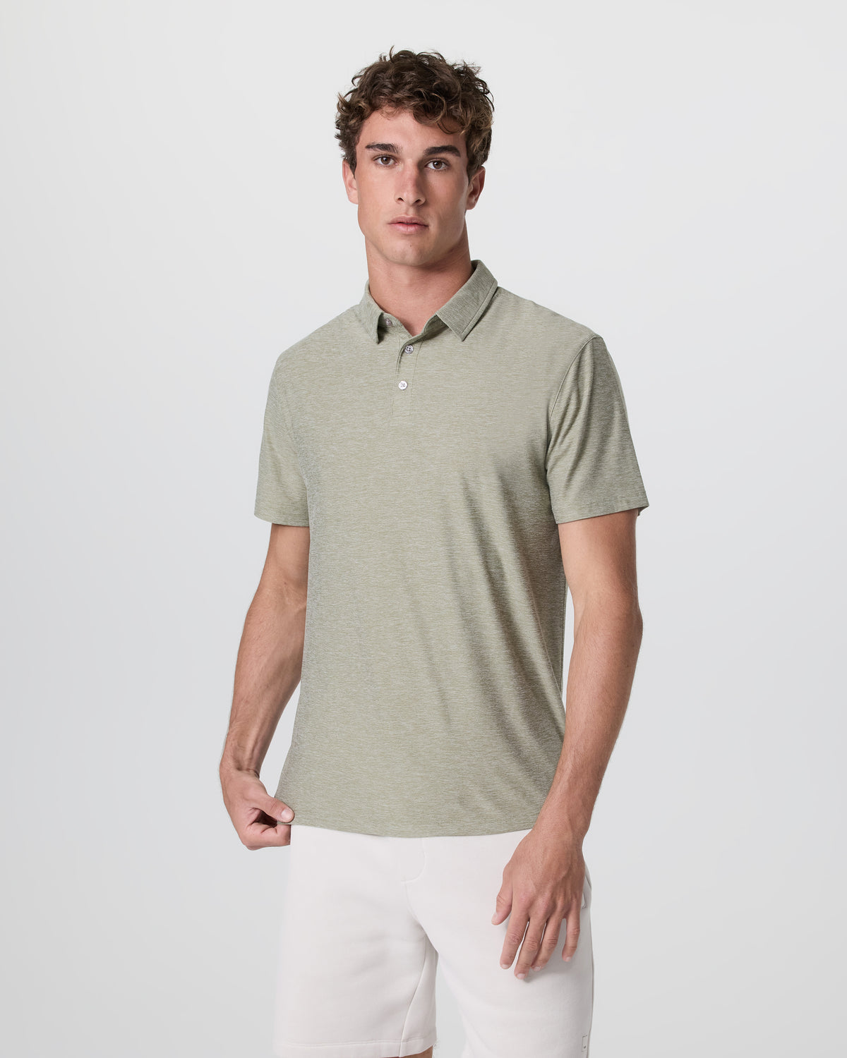 Men Vuori Strato Tech Polo Men's Agave Green Heather Polo
