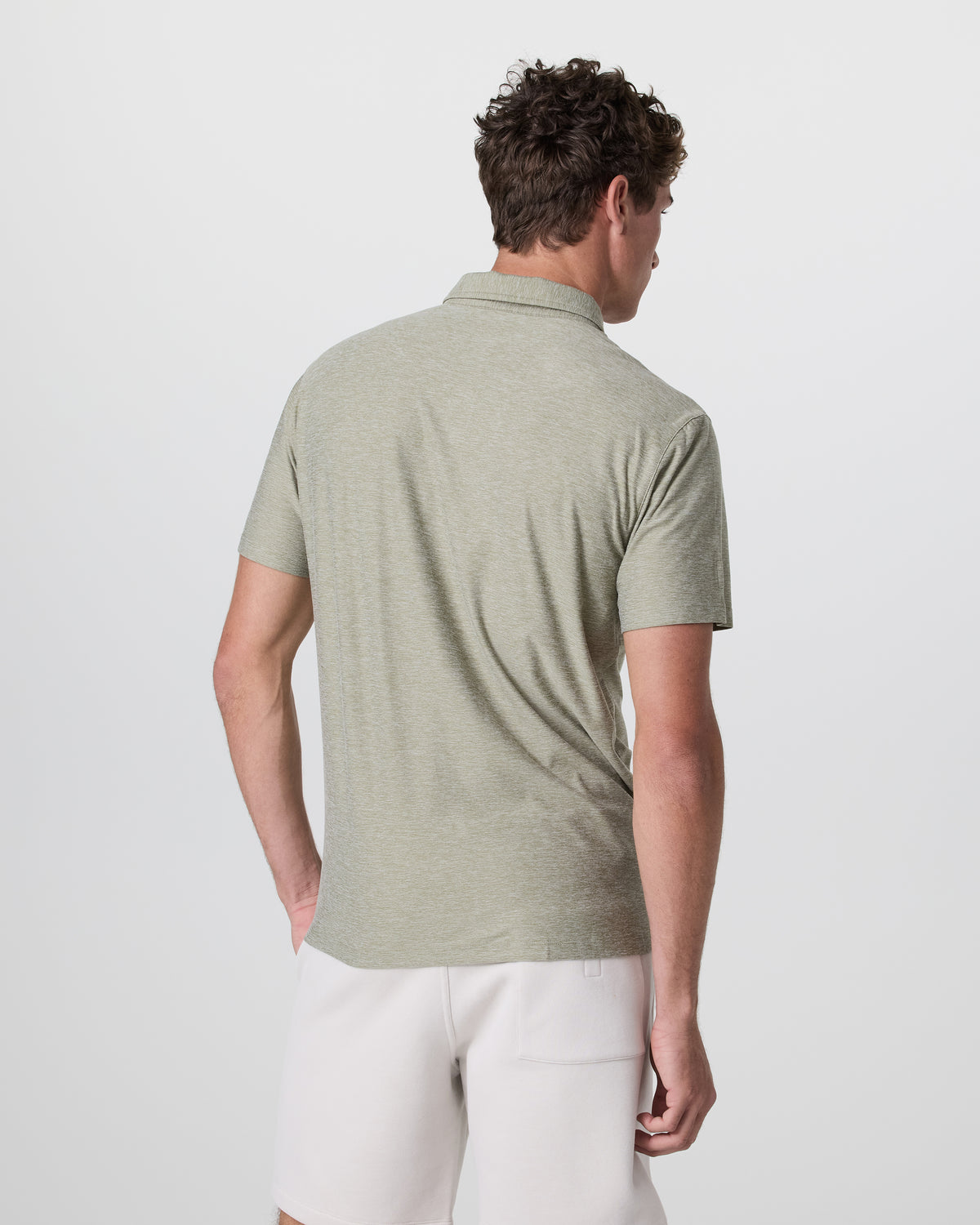 Men Vuori Strato Tech Polo Men's Agave Green Heather Polo