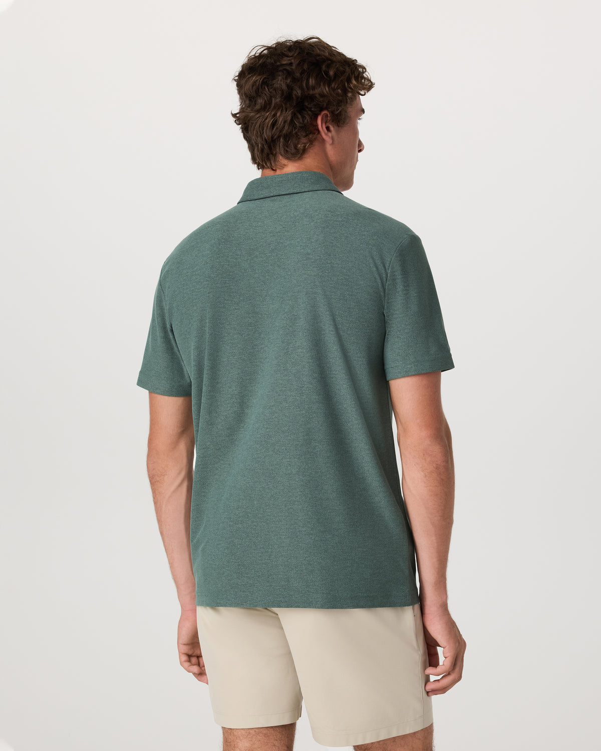 Men Vuori Ace Polo Men's Agate Green Performance Polo Shirt