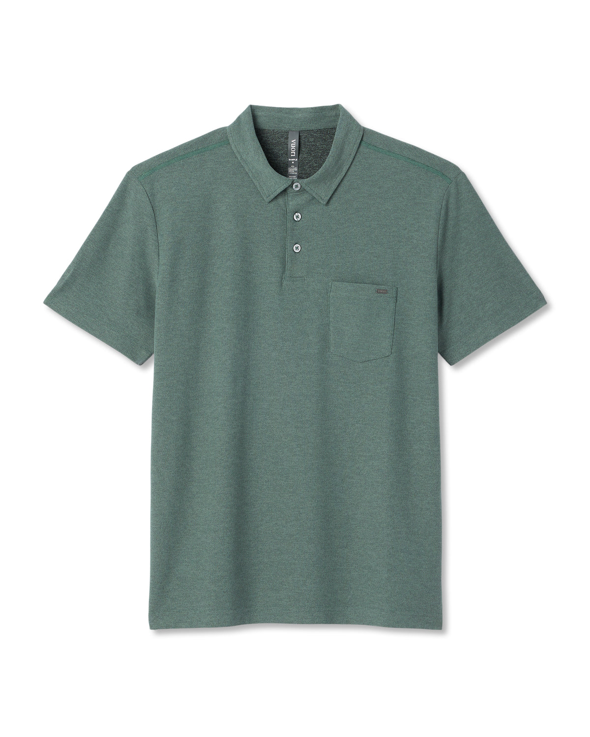 Men Vuori Ace Polo Men's Agate Green Performance Polo Shirt