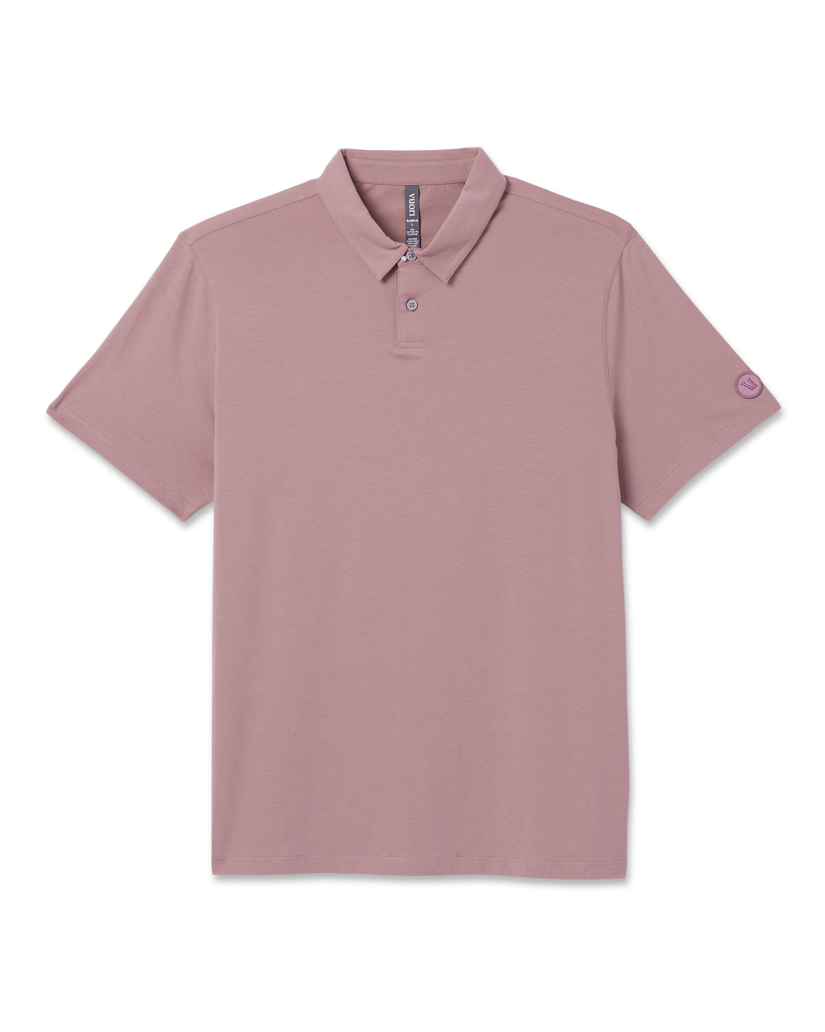 Men Vuori Short Sleeve Feather Polo Zion Rose