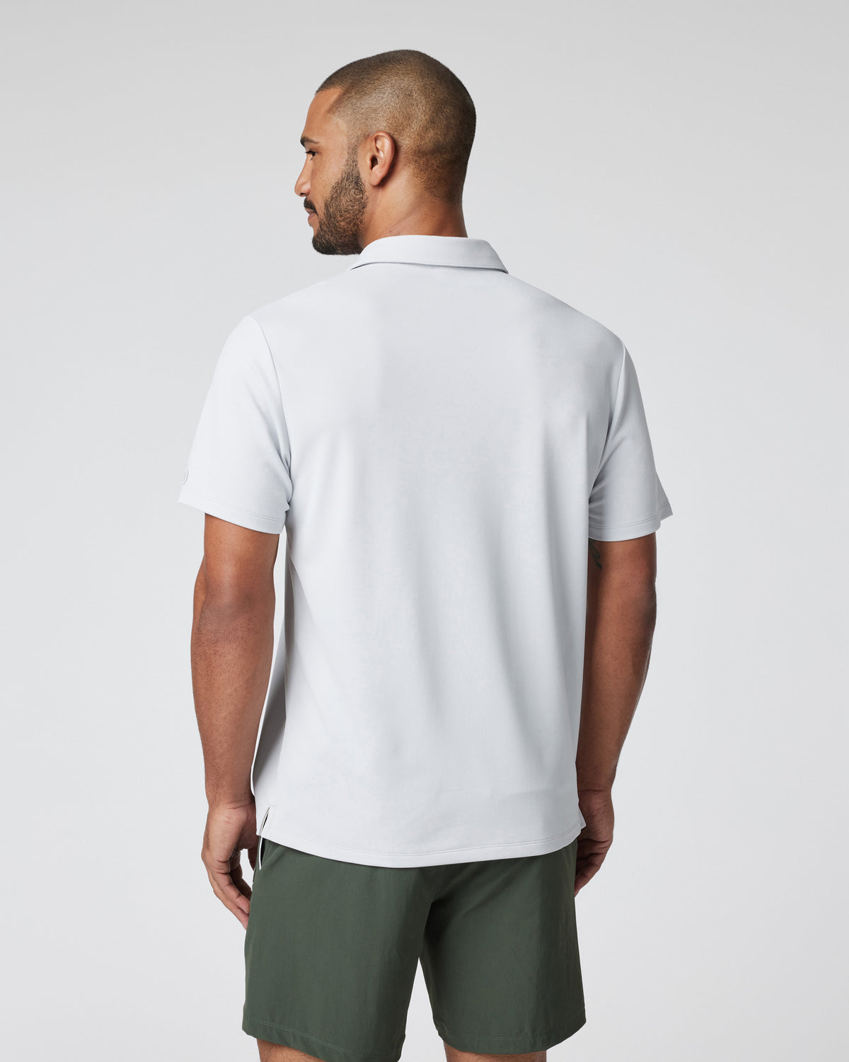 Men Vuori Gamepoint Polo Men's Frost Grey Tennis Polo