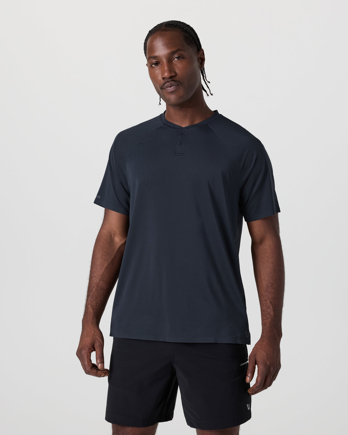 Men Vuori Short Sleeve Viewpoint Henley Navy