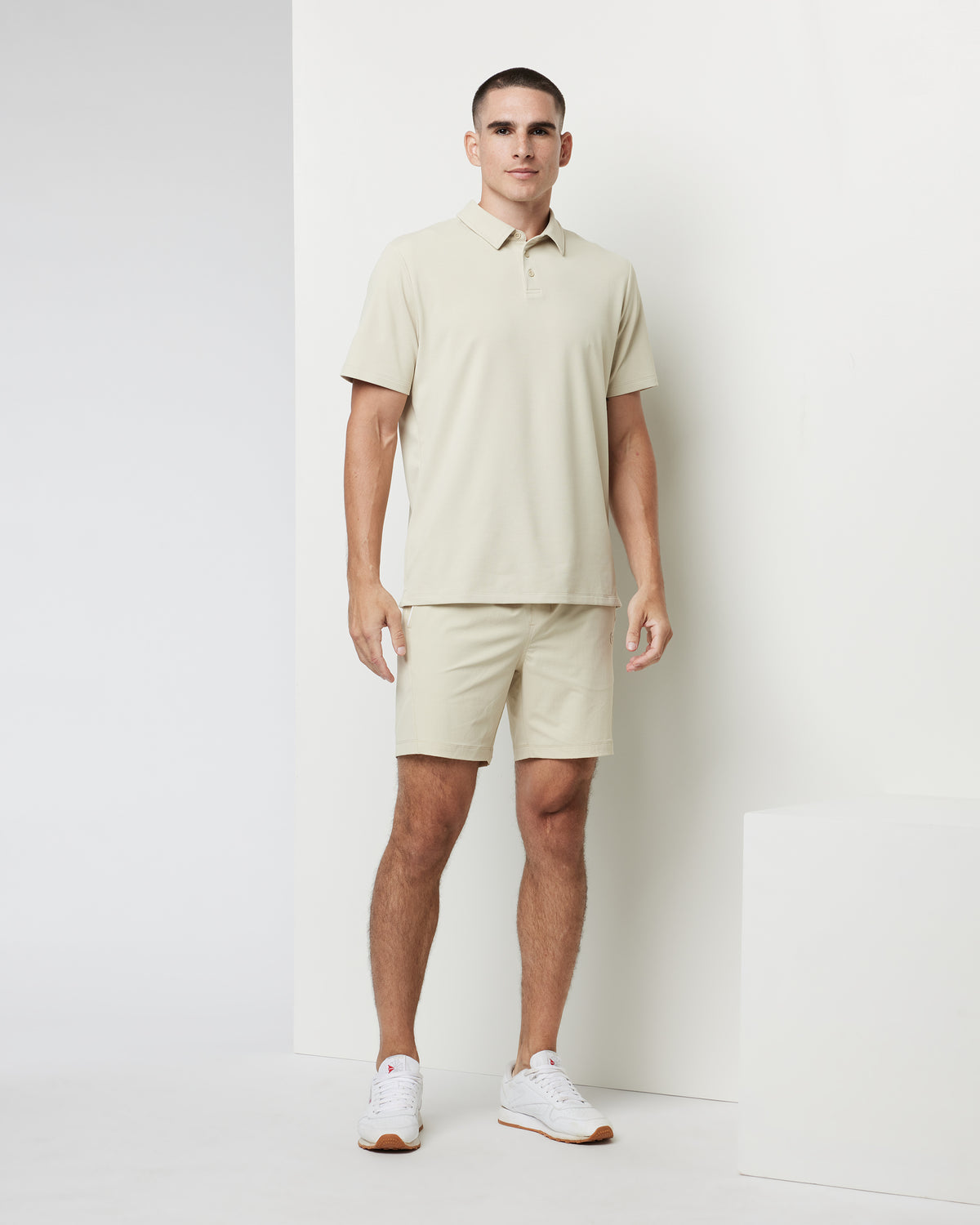 Men Vuori Gamepoint Polo Men's Cashew Tennis Polo