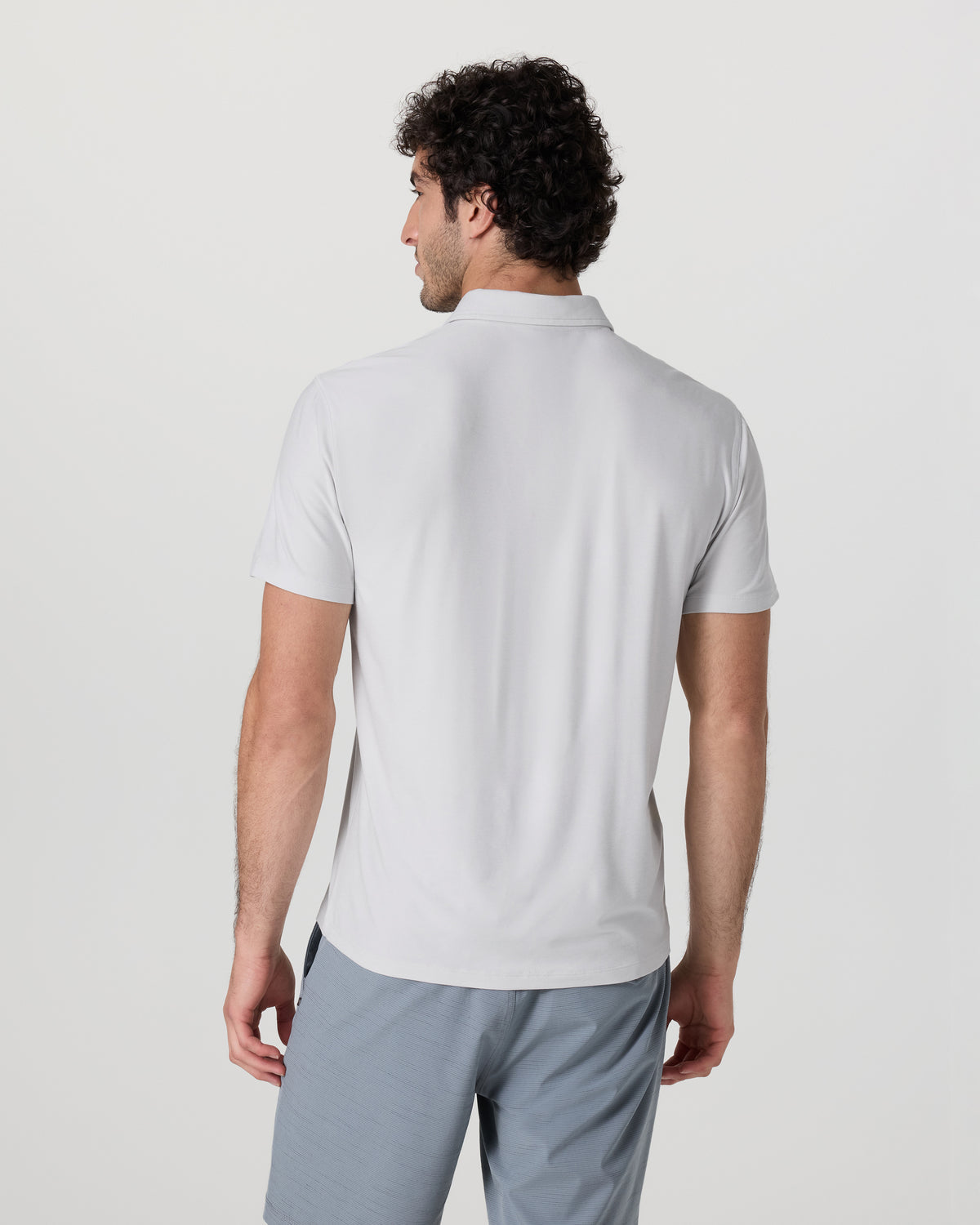 Men Vuori Strato Tech Polo Men's Frost Grey Heather Polo