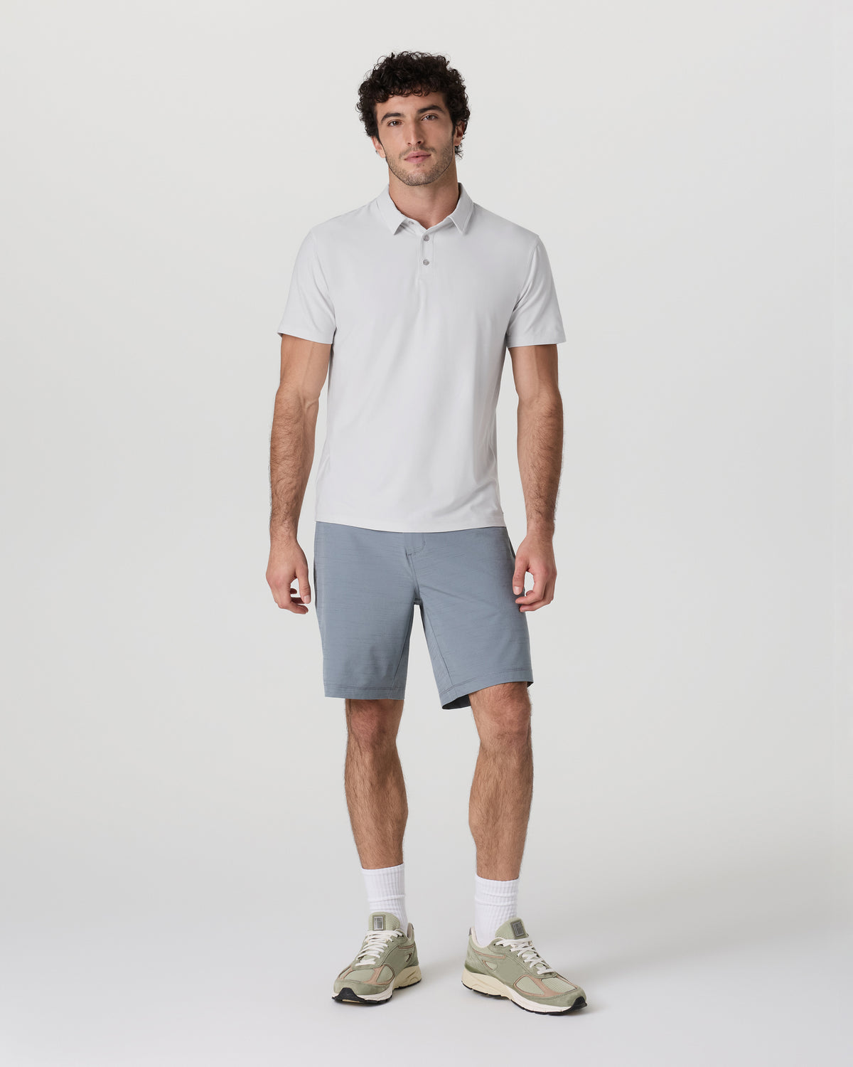 Men Vuori Strato Tech Polo Men's Frost Grey Heather Polo