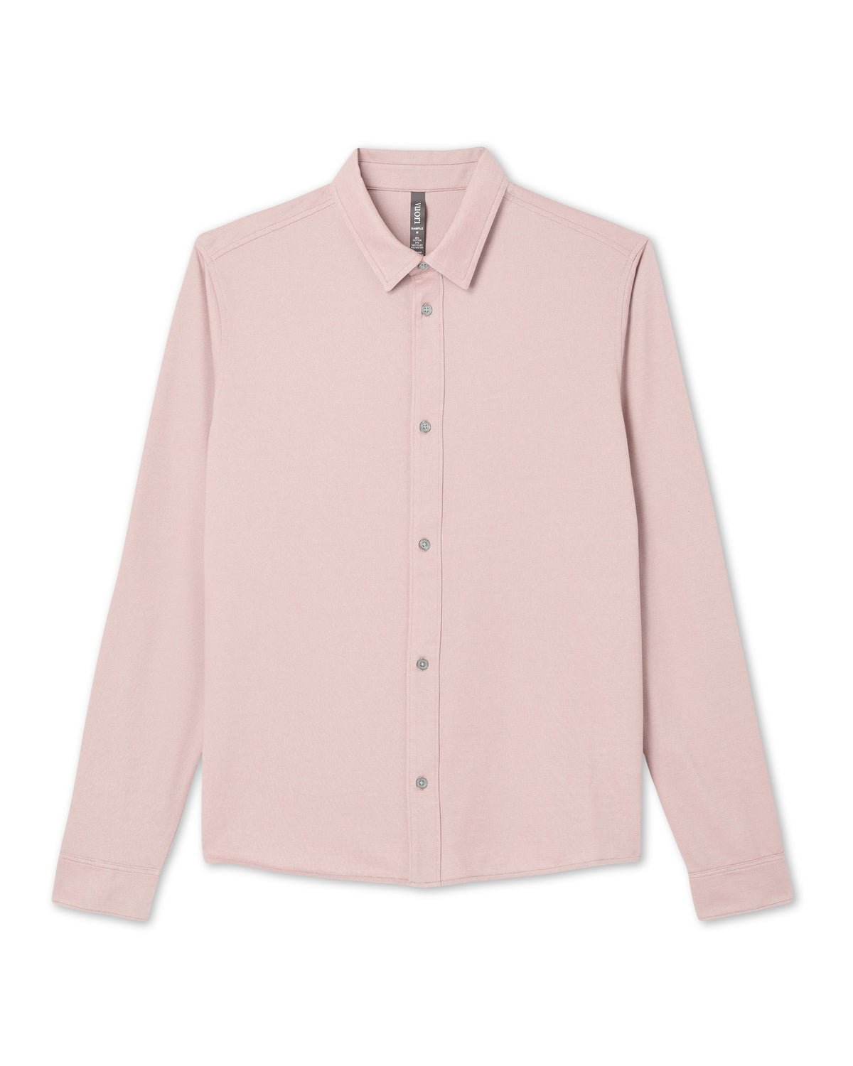 Men Vuori Long Sleeve Knit Oxford Button Down - Classic Fit Mauve