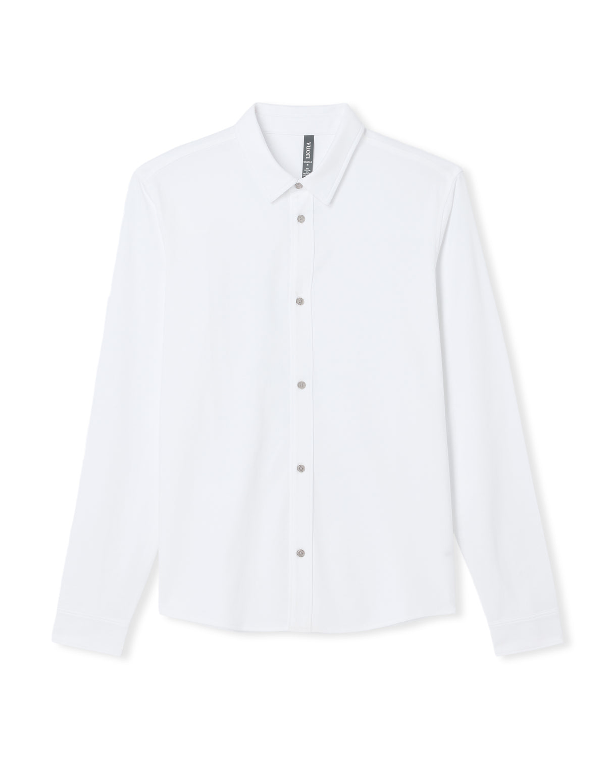 Men Vuori Long Sleeve Knit Oxford Button Down Men's White Shirt