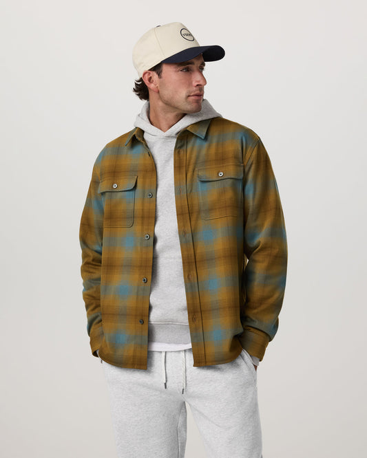 Men Vuori Long Sleeve Flannel Button Down Men's Bluegrass Shirt