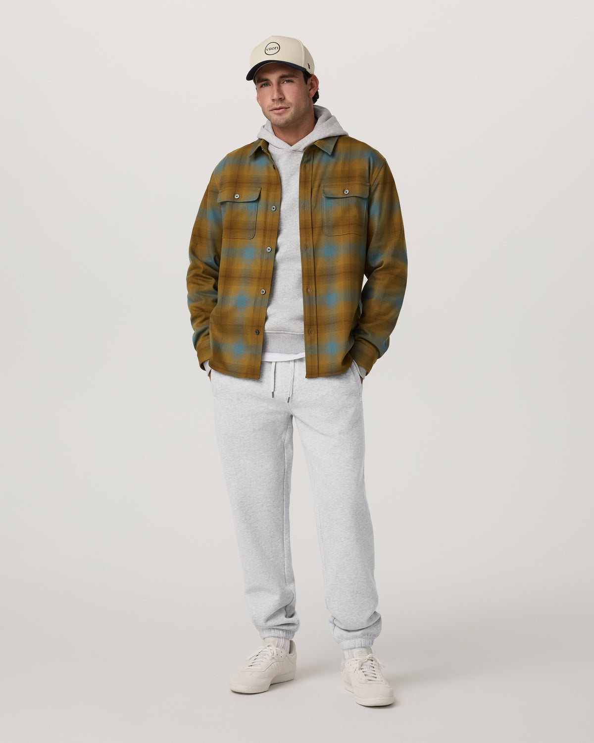 Men Vuori Long Sleeve Flannel Button Down Men's Bluegrass Shirt